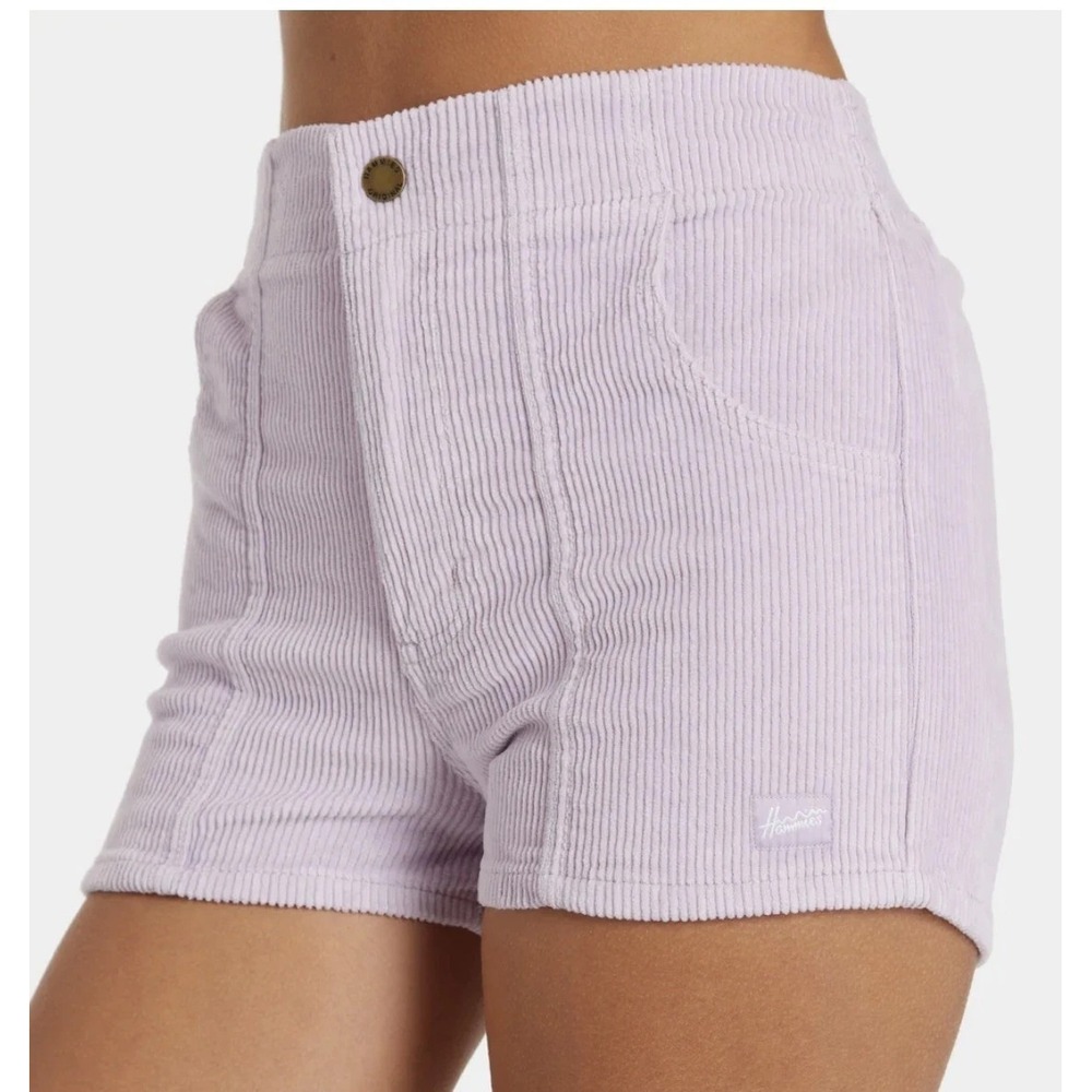 NWT Hammies Corduroy Cotton Shorts Powder Purple Size 26 Stretch Retro 70's Surf